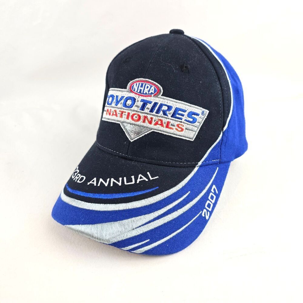 NHRA Hat Mens OSFM Black Toyo Tires Nationals 2007 23rd Annual Drag Racing Cap